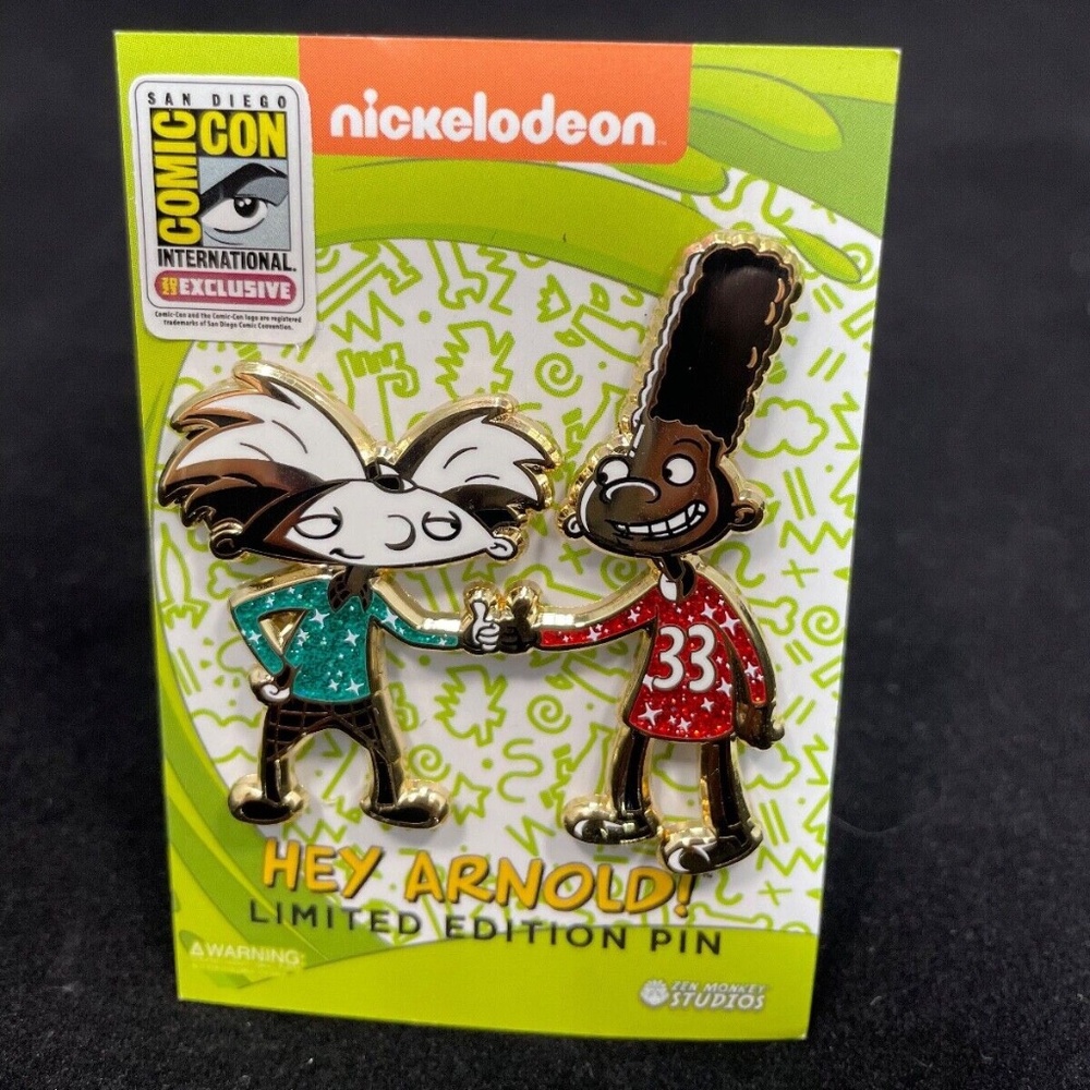 SDCC 2023 Exclusive nickelodeon Hey Arnold pin Zen Monkey LE 250/250